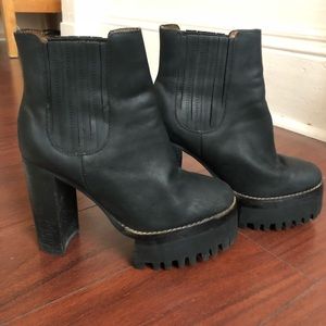 JEFFREY CAMPBELL IBIZA PLATFORM BOOTS